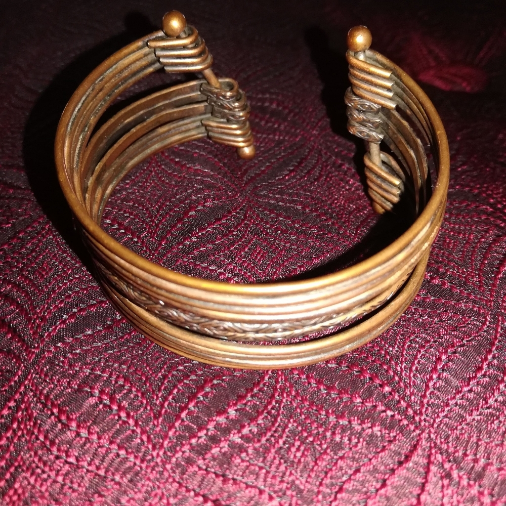 Coppery Cuff Bracelet